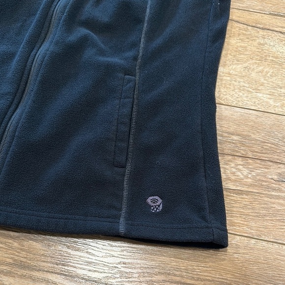 Mountain Hardware Black Fleece Hooded Women’s Vest Size Medium - Picture 2 of 8
